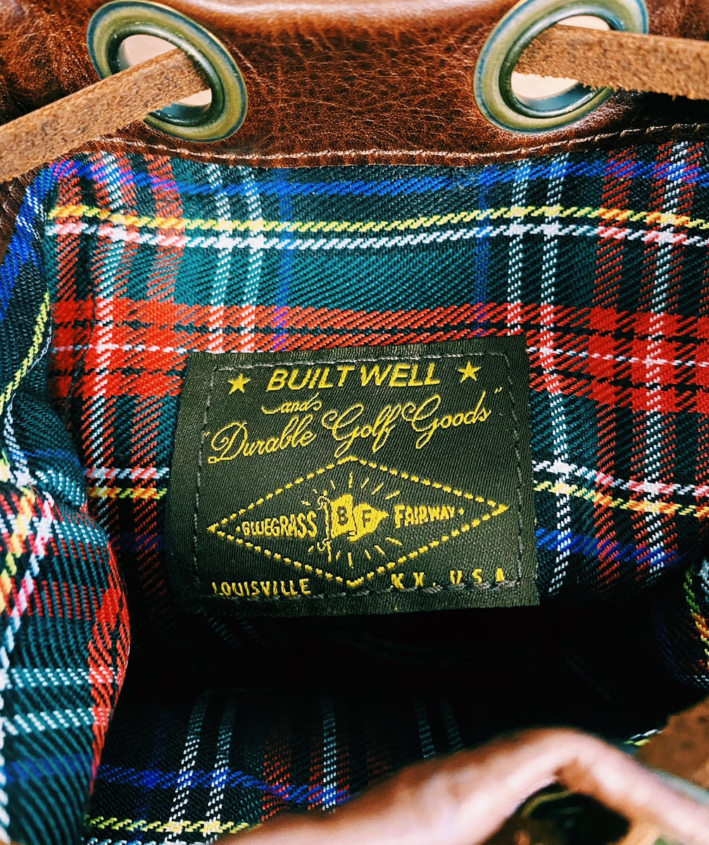 House of Imprints: Vintage Leather Golf Ball Pouch Golf Bag Waist Belt Pack
