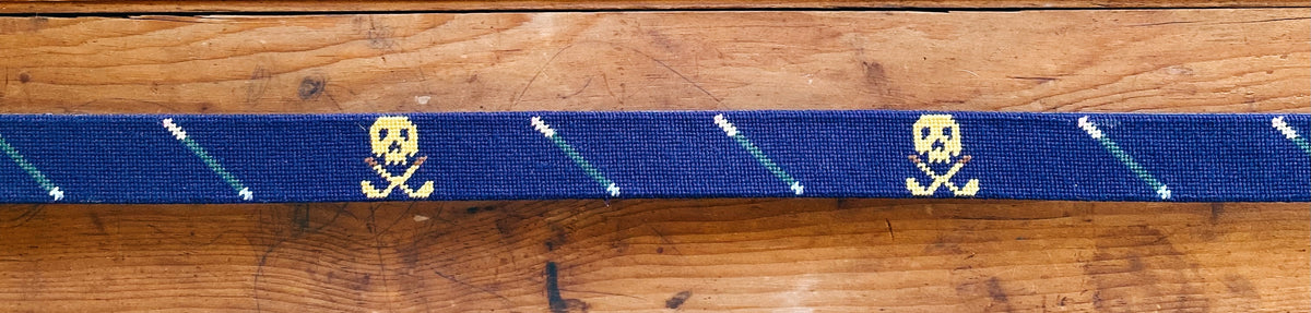 Louisville Kentucky Horse Racing Needlepoint Belt