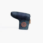 Redan putter cover in Black watch Tartan waxed canvas