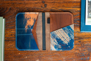 Single Barrel Collection Crenshaw Scorecard Holder in Horween Dublin / Rocado Shell Marbled