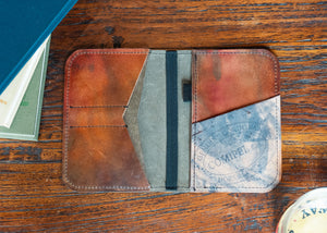 Single Barrel Collection Crenshaw Scorecard Holder in Pueblo Grey / Comipel Shell Cordovan