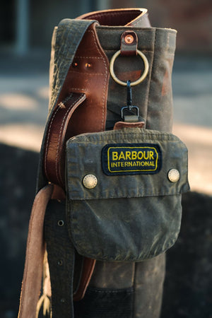 Steurer & Co X Bluegrass Fairway Golf Bag in repurposed Barbour