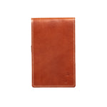 Handmade Leather Golf Scorecard / Yardage Book Cover in Buttero Chestnut