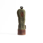 Waxed Canvas golf Headcover in Army Green Hybrid