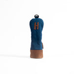 Waxed Canvas golf headcover in Navy Hybrid